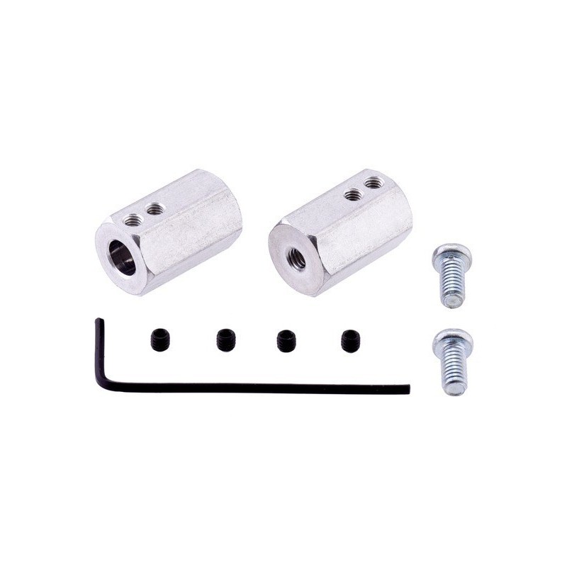 12mm Hex Wheel Adapter for 6mm Shaft (2Pack)